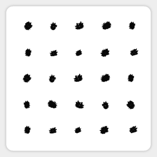 Copy of Black and White Dot Pattern Sticker